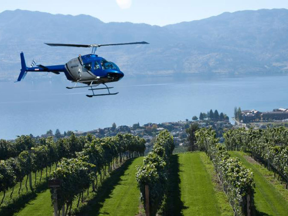 Chopper over Westside Wine Trail 